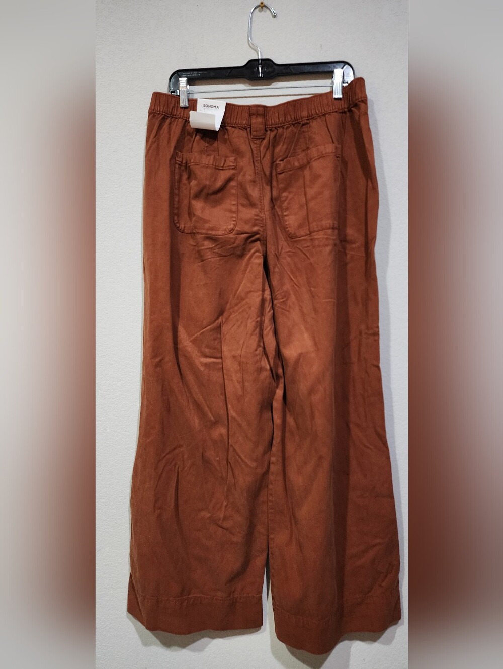 Sonoma Wide Leg Pants Rust/Brown Size L - Picture 5 of 9